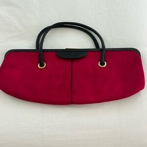 Vintage  Hot Pink Wool Handbag